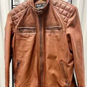 Real Leather Men's Tan Performance Jacket